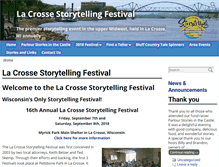 Tablet Screenshot of lacrossestoryfest.com